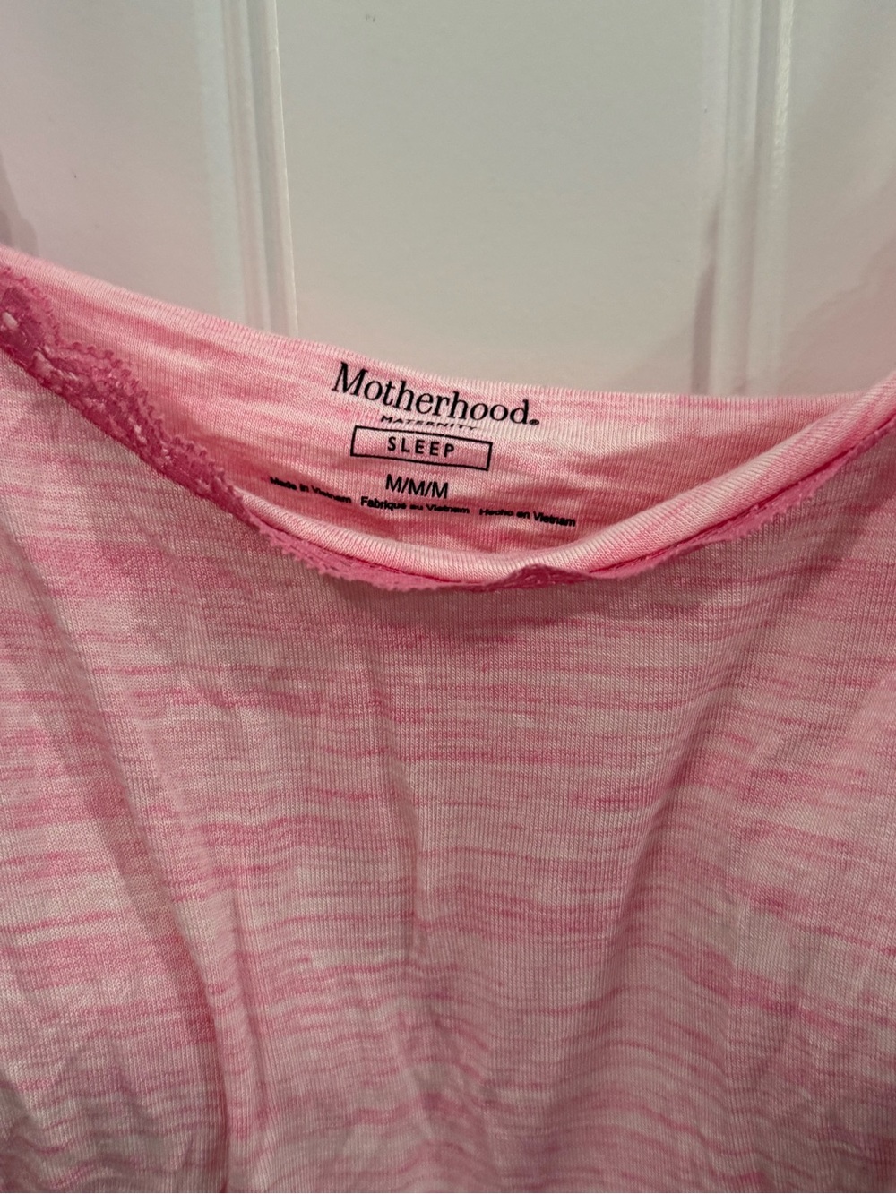 Motherhood Pink Maternity Chemise with Lace Trim - Picture 2 of 4